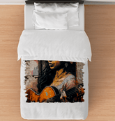 She Strums With Soul Duvet Cover - Beyond T-shirts